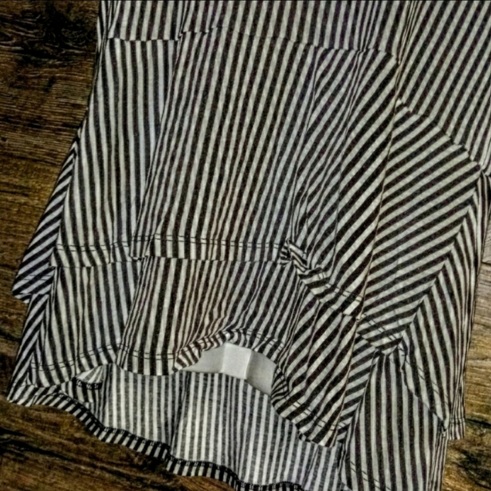 Michael Kors Peplum Top Size Medium Bragazzi Striped Nwot - Picture 6 of 14